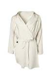 Jaida Beige Medium Sleeve Jacket