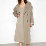 Carmelita Light Premium Wool Gray Oversized Coat