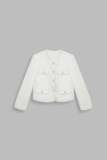 April Ivory Button Up Jacket
