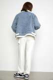 Bradlee Light Blue Teddy Denim Jacket