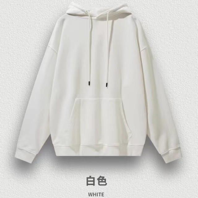 High quality hoodie sweatshirt pure cotton solid color loose for men and women