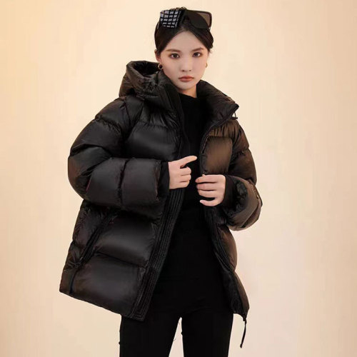Winter black gold velvet high-end down jacket thickened short