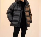 Winter black gold velvet high-end down jacket thickened short