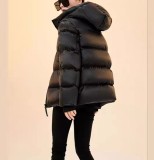 Winter black gold velvet high-end down jacket thickened short
