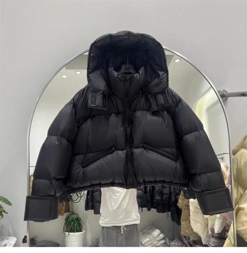 High quality short hooded bread down jacket