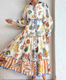 Bold Patchwork Ombre Long Dress