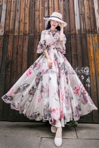 Delicate Chiffon Long Dress