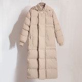 Long Simple Down Jacket