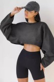 Short Lantern Sleeve Sweatshirt 6 colors