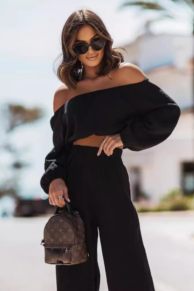 One-shoulder suit 3 colors