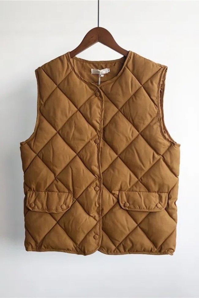 Waffle Down Vest 3 colors