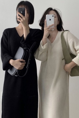 Classic Long Style Knitted Skirt