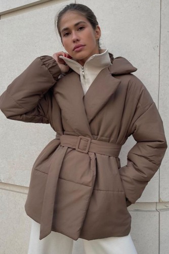 Slim fit down jacket