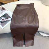 Slim Leather Skirt