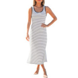 Long striped skirt
