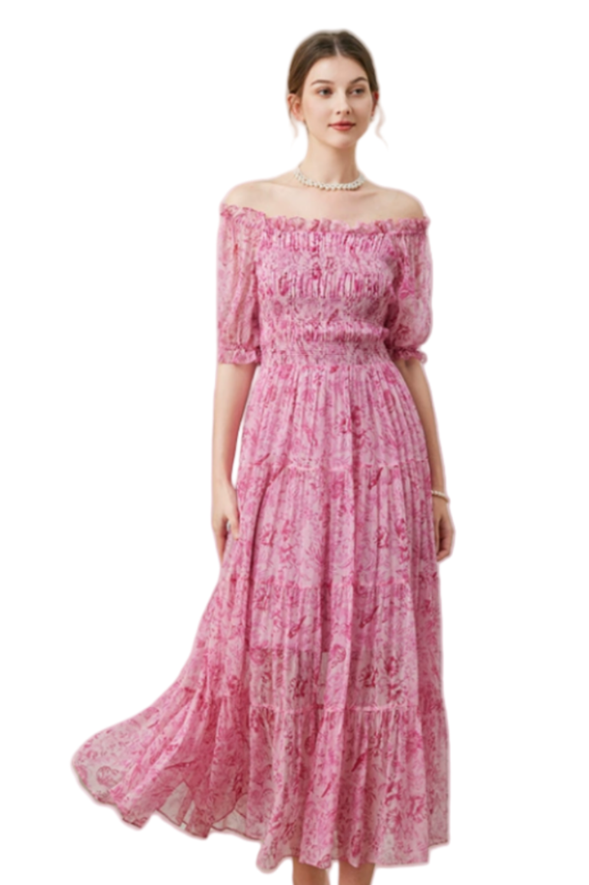 Pink Long Dress