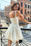 European-style white Dress