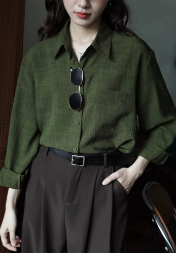 Green Long Sleeve Shirt