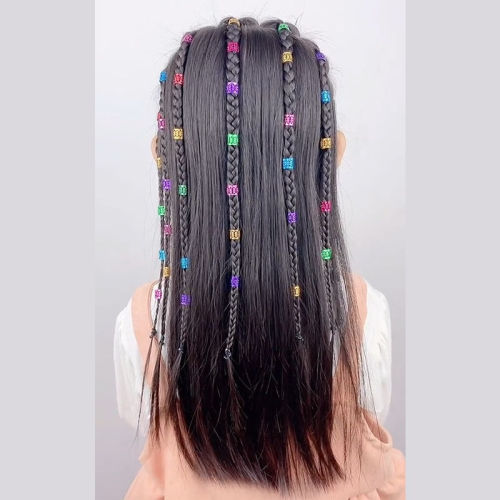 US$  - Girls hair accessories braids, dreadlocks accessories metal  hair clip decorations, DIY braid accessories 
