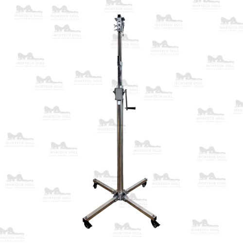 Adjustable Sex Doll Stand Foldable Doll Hanger With Roller Wheel