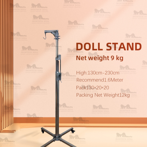 Adjustable Sex Doll Stand Foldable Doll Hanger With Roller Wheel