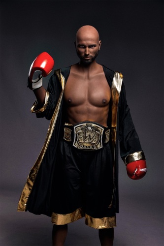 5ft88 Fighter Black TPE Male Sex Doll Boxing Man Kelvin