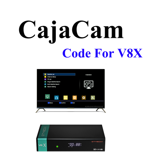 CajaCam For GTMedia V8X 12 Month Warranty Work good for Spain Sport at match time