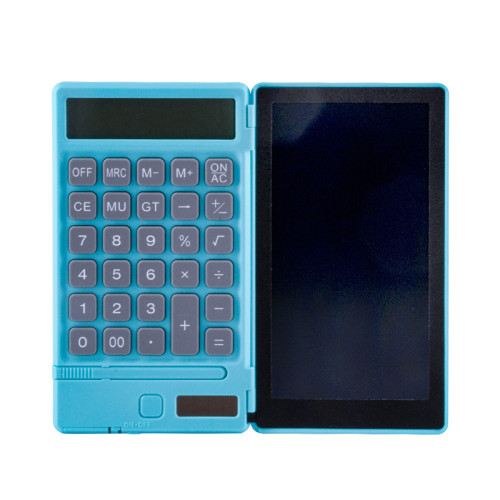 Electronic Calculator with Writing Pad Erasable Drawing Pad for Office Electronic Memorandum Writing Pad