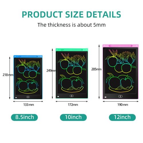 10 Inch Colorful Screen Custom Paperless Ultra-Thin Electronic Drawing Doodle Paperless Lcd Writing Tablet For Kids