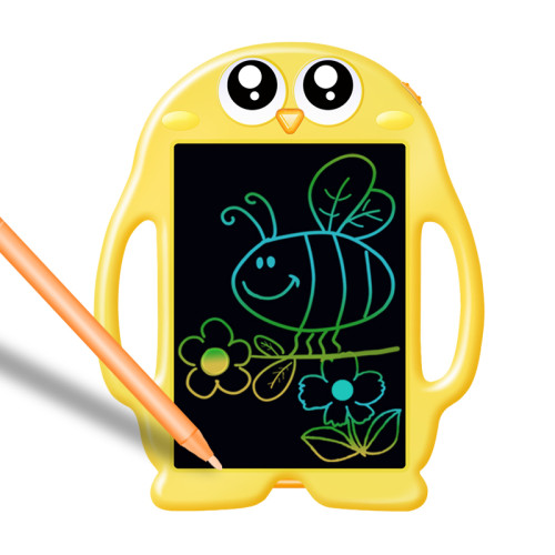 Cute Penguin Cartoon Design 8.5 Inch Lcd Writing Tablet For Kids Paperless Erasable Cartoon Children Smart Electronic Pens Classroom Doodle Board Pad