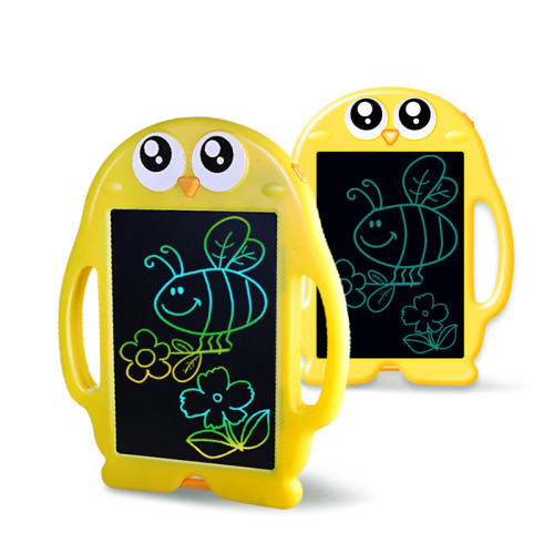 Cute Penguin Cartoon Design 8.5 Inch Lcd Writing Tablet For Kids Paperless Erasable Cartoon Children Smart Electronic Pens Classroom Doodle Board Pad