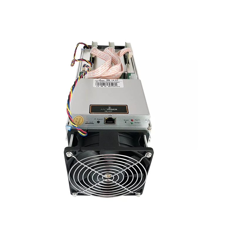 AntMiner USED S9 ~13.5TH/s @ 0.098W/GH 16nm ASIC Bitcoin Miner with Power Supply and Cord
