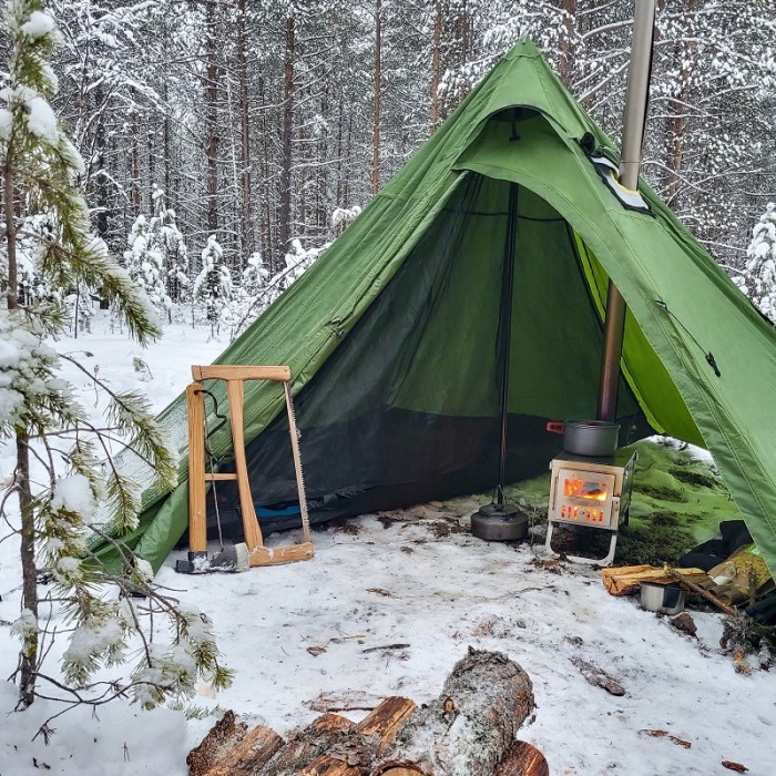 FireHiking TOLA Camping Tent Stove | Titanium | Foldable Ultralight