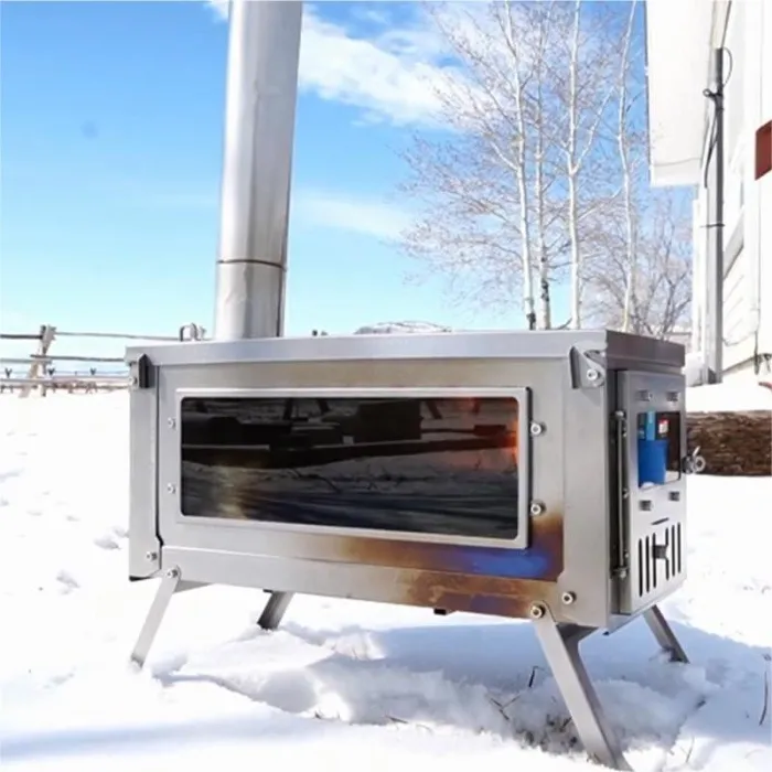 FireHiking Tent Stove | Slider Camping Wood Stove Titanium Thickened Burning Heater Foldable Ultralight