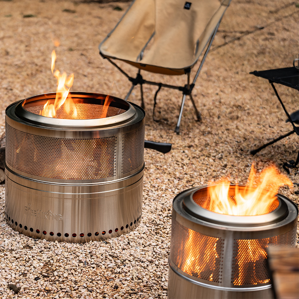 FireHiking Smokeless Fire Pit Portable Camping Firepit With FireHiking Smokeless Fire Pit Portable Camping Firepit With