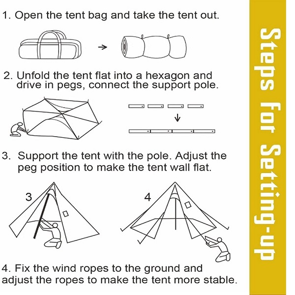 how to set up solo hot tent