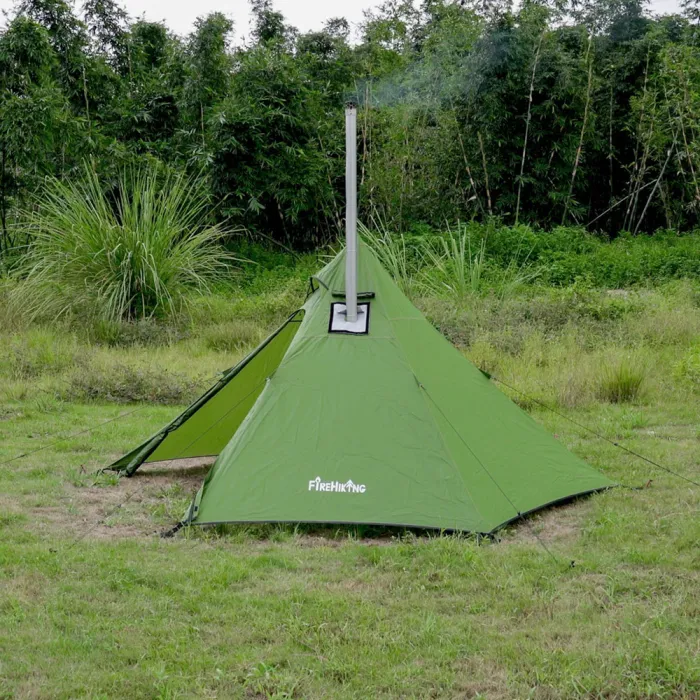 FireHiking LEVA Solo Tent With Wood Stove Jack | Ultra Light Hot Tent | Teepee Tent for 1 Person