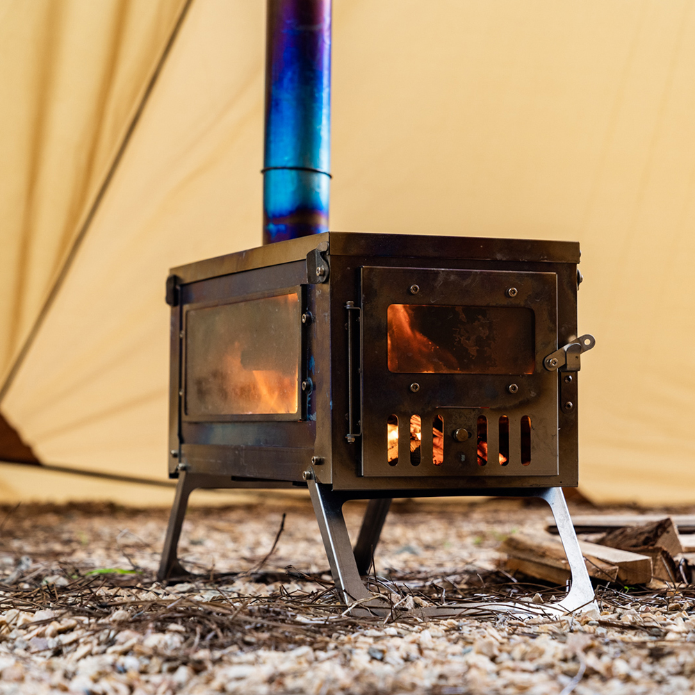 Ultralight wood top burning stove