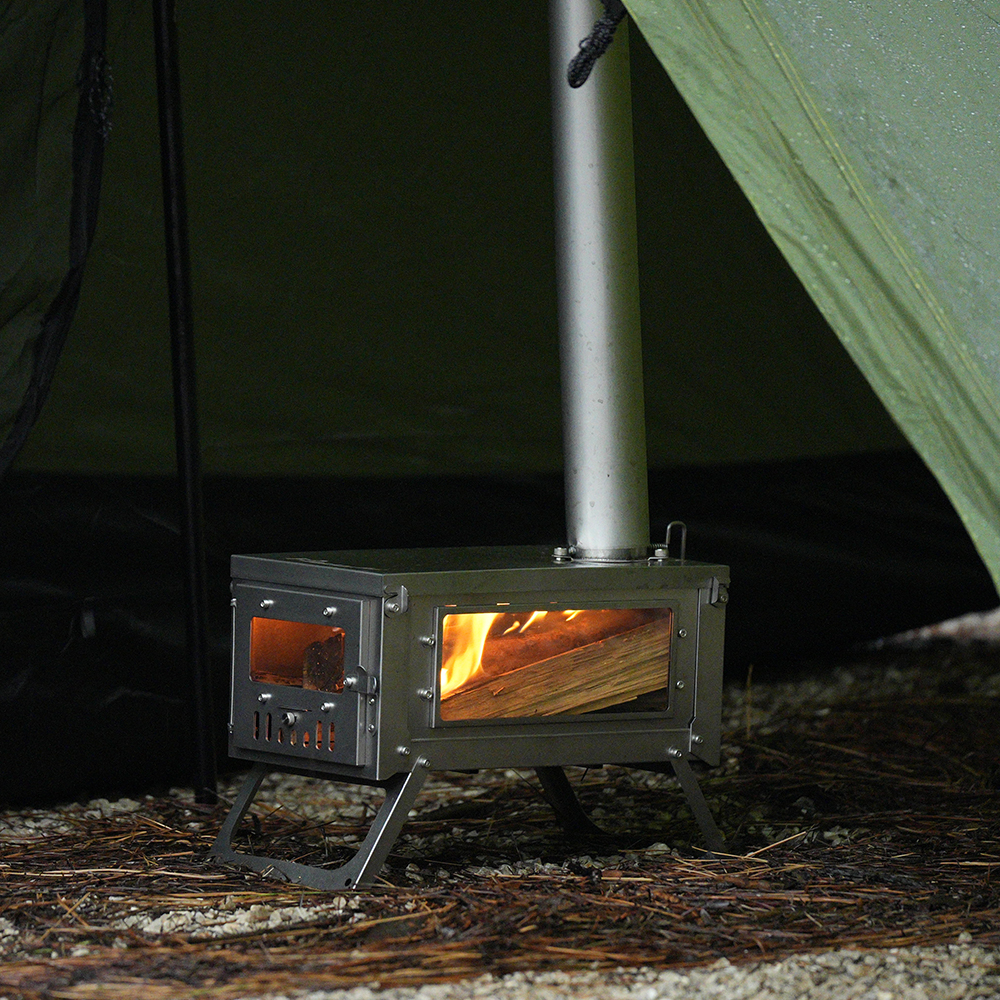 tent fire stove