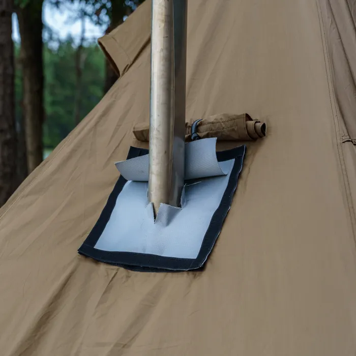 FireHiking LEVA Hot Tent 2-4 Persons Waterproof Teepee Tent with Stove Hole and Half Inner Mesh