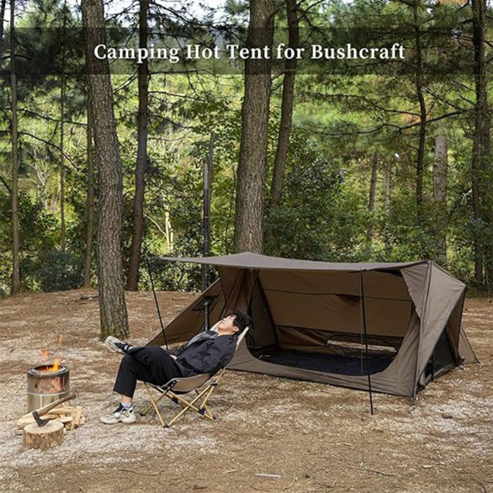 Firefort Hot Tent | 1-2 Person Backpacking Fort for All Weather Camping | FireHiking