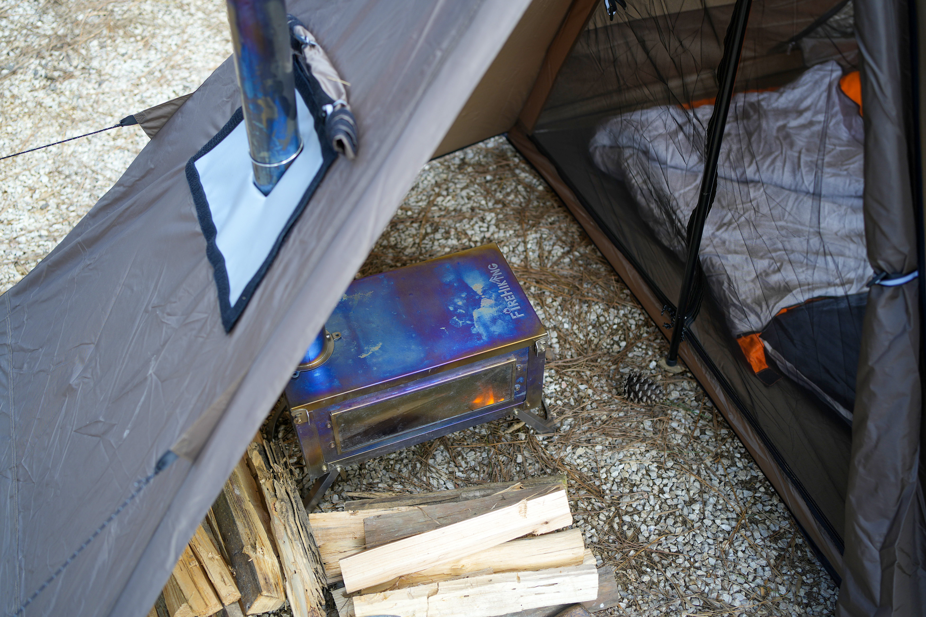 Canvas Tent with Stove Jack Traditional Appeal Combined with Modern