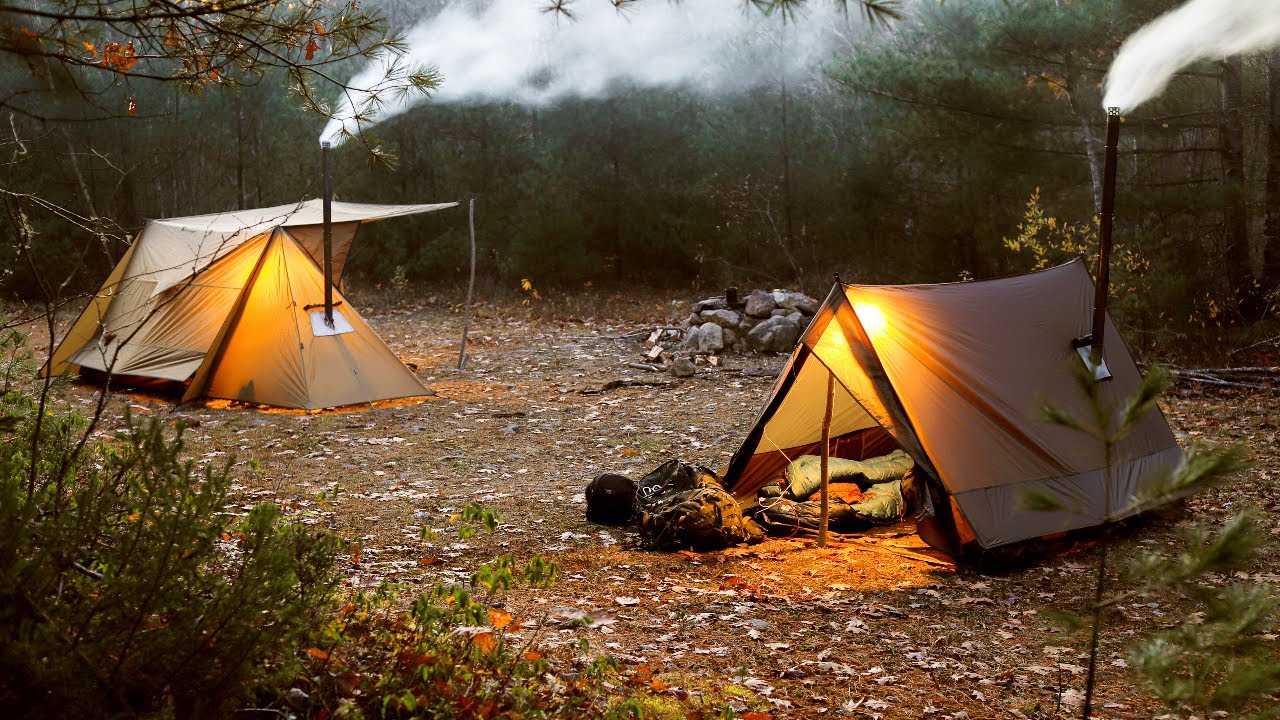 hot tent camping