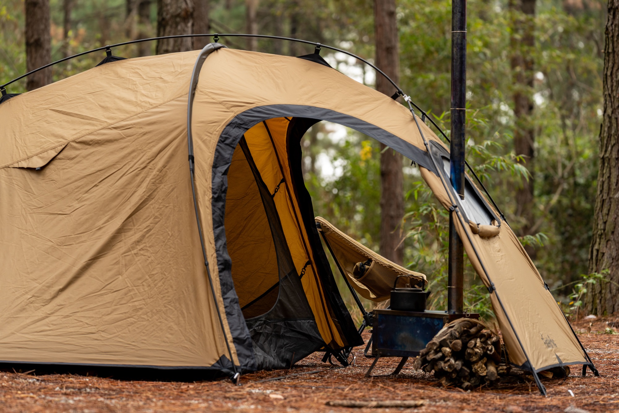 2 doors hot tent