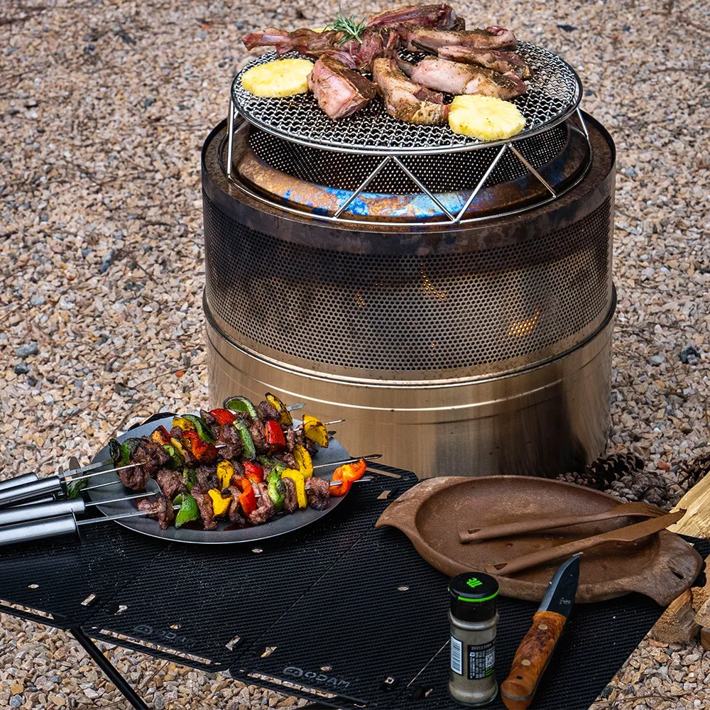 Camping Tent Stove Titanium Wood Burning Stove Cooking