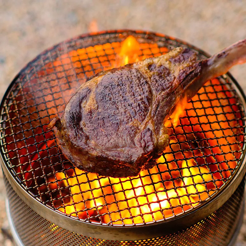 Stainless Steel FirePit Camping Cooking Smokeless Fire Pit Stove