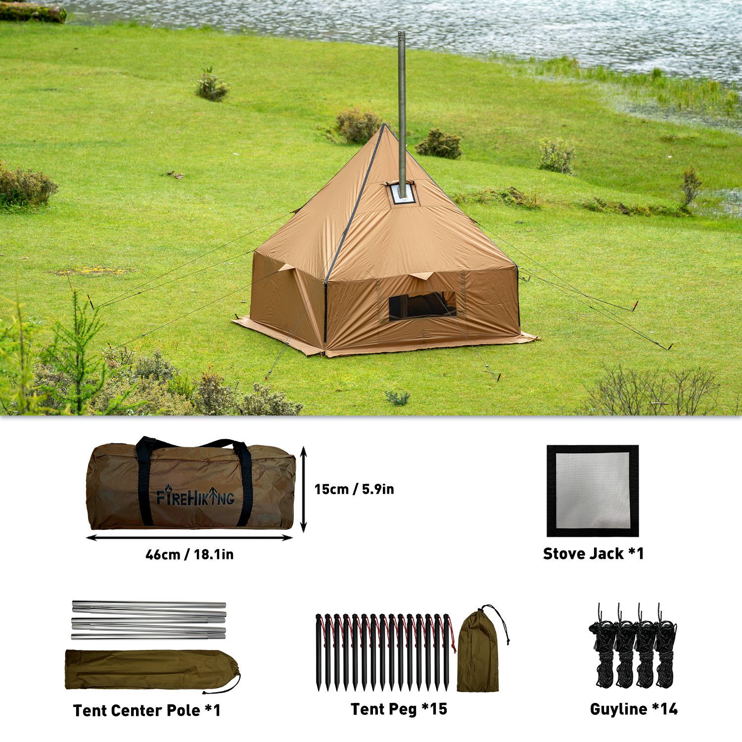 FireHiking Yurt Tent