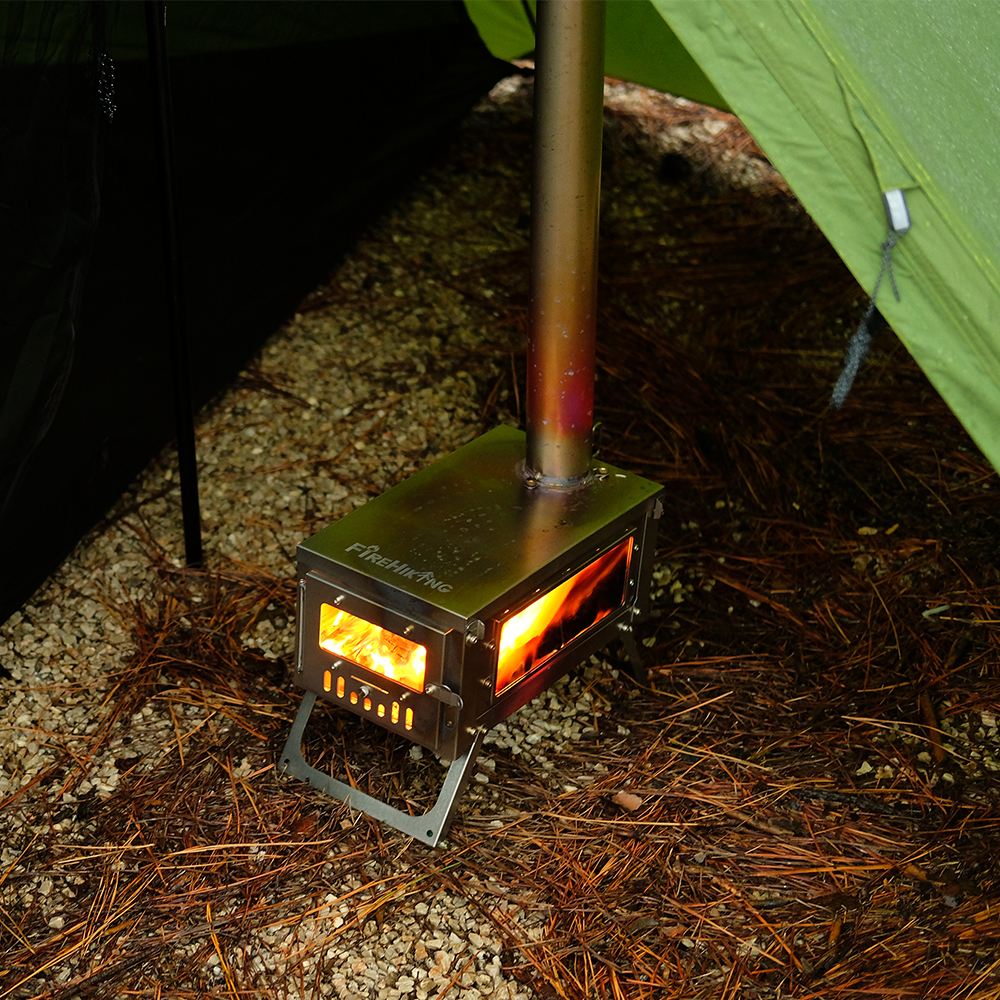 日本限定】FireHiking 薪ストーブ |TOLA Miniチタンストーブ,軽量で