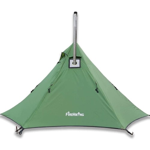 【日本限定】FireHiking テント | LEVA Solo ワンポールテント, 1人用キャンプテント,軽量テント ソロ用テント,煙突ポート付きオールシーズンに対応