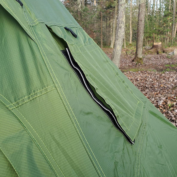 【日本限定】FireHiking テント | LEVA Solo ワンポールテント, 1人用キャンプテント,軽量テント ソロ用テント,煙突ポート付きオールシーズンに対応